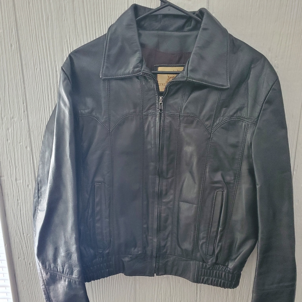 Leather Jacket Men's size Medium genuine leather